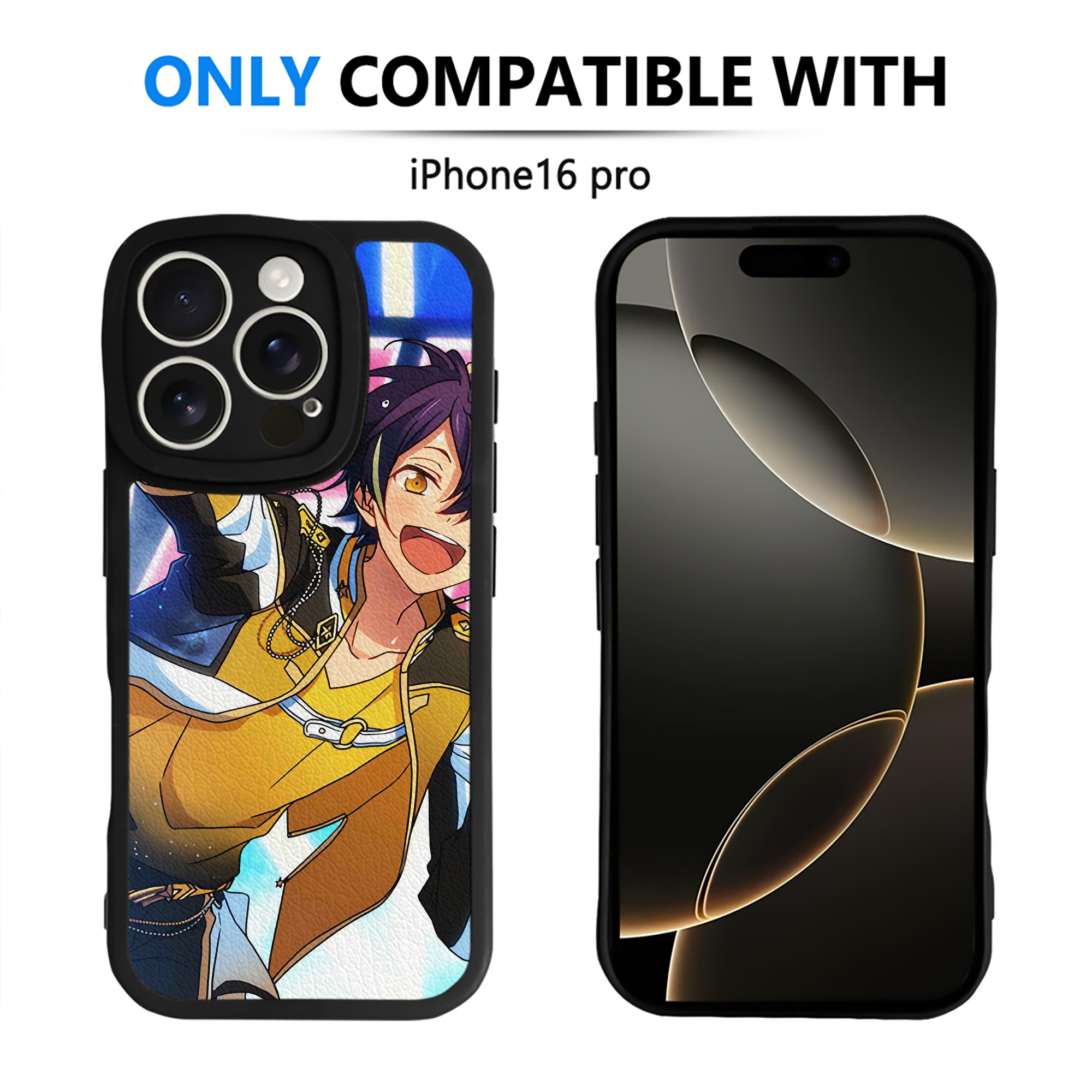 （画像用） あんさんぶるスターズ! Ensemble Stars 【iPhone 16シリーズ対応】シリコンスマホケース（レザー調） 材質：シリコン